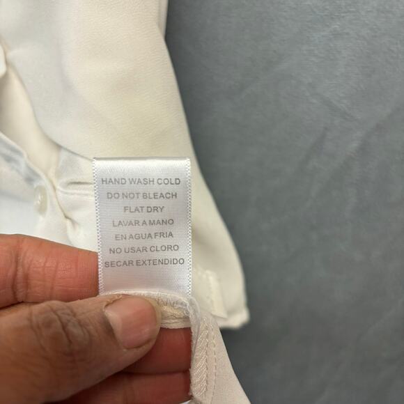 Beaded Sheer Foreign Exchange Blouse Fairy Ethereal Sleeveless Flowy Women Small - Picture 3 of 7